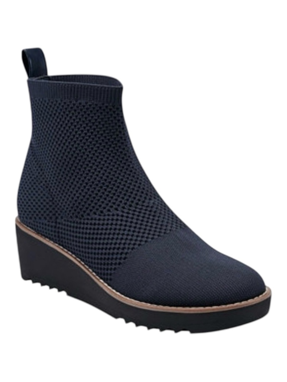 Bandolino Women's Black Reissa Knit Wedge Booties size 6